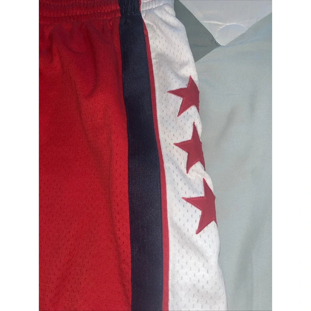 Vintage 90s Nike New Jersey Nets NBA Rewind 1980 Stars Red Shorts Men's Size XL